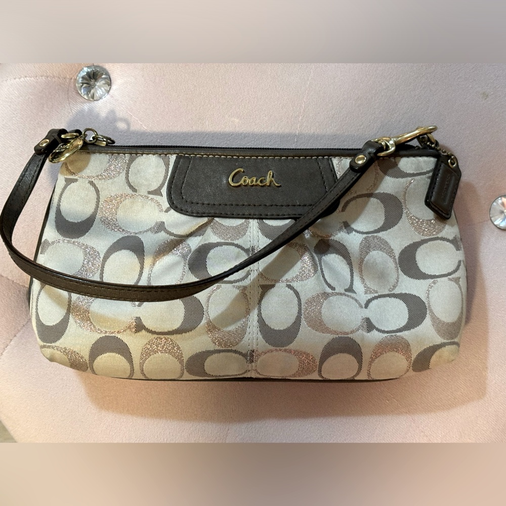 Coach Clutch -W charm and hang tag